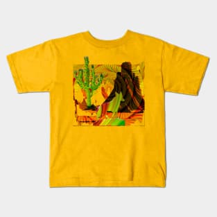 coyote and the cactus Kids T-Shirt